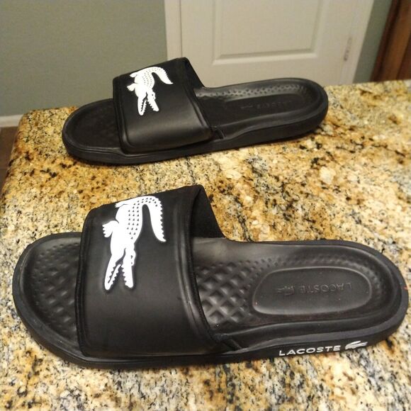 Lacoste Croco Dualiste 0922 Slide Open Toe Strap Sandals 7-43CMA0020312 Men’s 13 - Picture 4 of 12